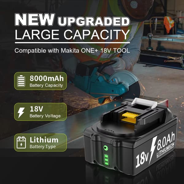 Batteripaket med laddare innehall