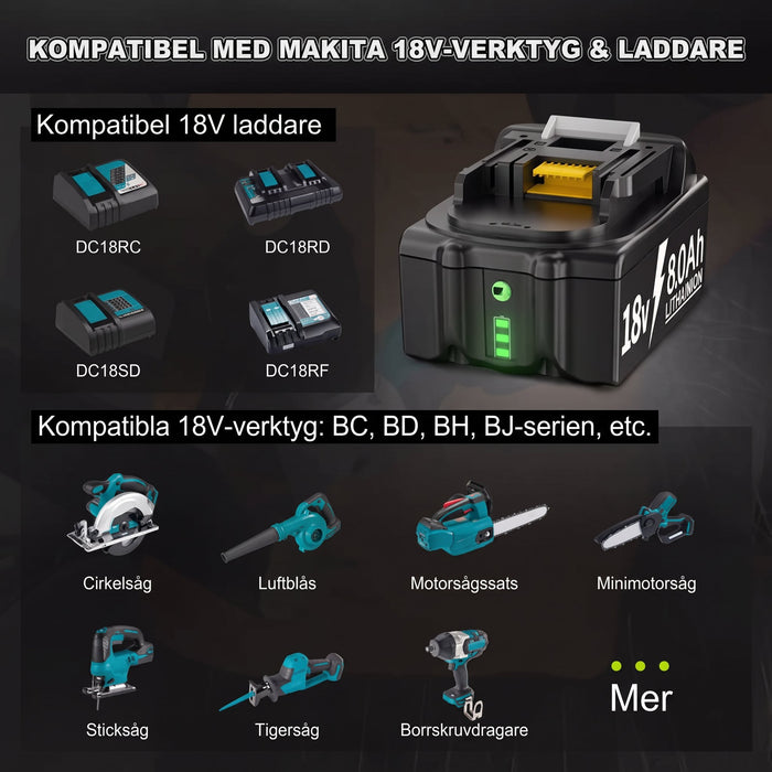 Kompatibla batterier med snabbladdare