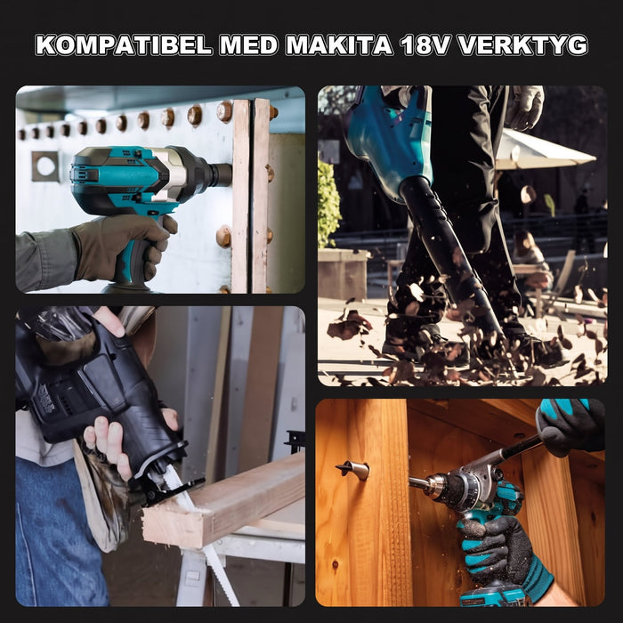 Batteripaket kompatibelt med Makita 18V