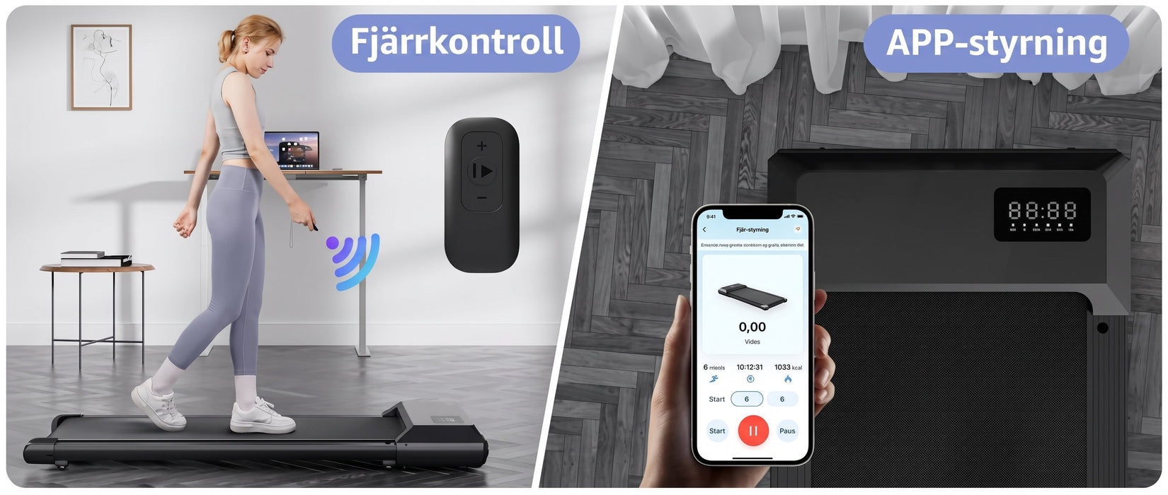 Walking Pad med fjärrkontroll
