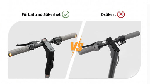LED-blinkers på styret, detaljvy