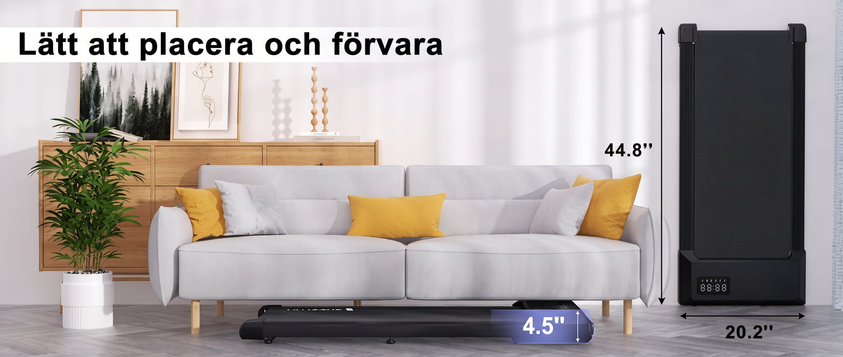 Walking Pad kompakt förvaring
