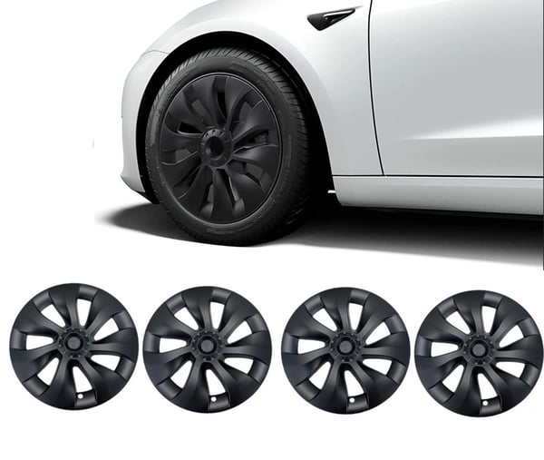 Navkapslar turbindesign 4-pack kompatibla med Tesla Model Y 19 tum