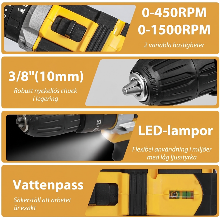 Borrmaskin litiumjonbatteri