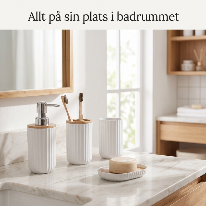 Badrumsförvaring vit