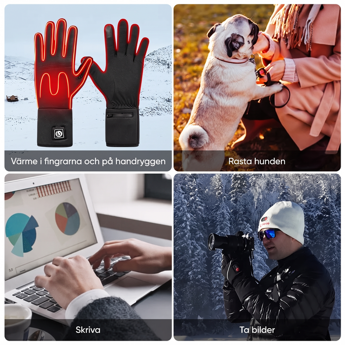 Värmehandskar 3 lägen 40–65 °C