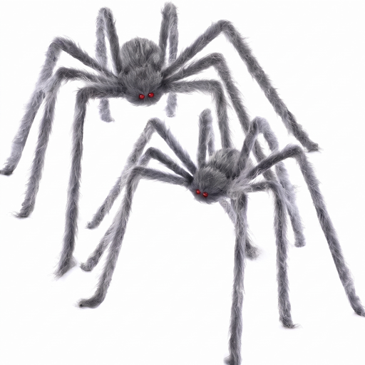 Hårig jättespindel ca 150 cm 2-pack