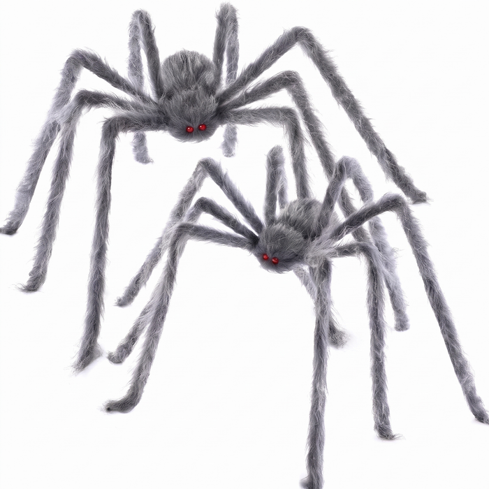 Hårig jättespindel ca 150 cm 2-pack