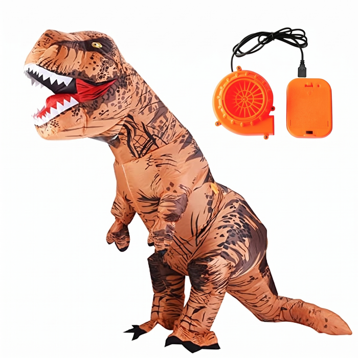 Uppblåsbar T-rex-dräkt för vuxna
