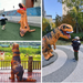 Uppblåsbar T-rex-dräkt för vuxna