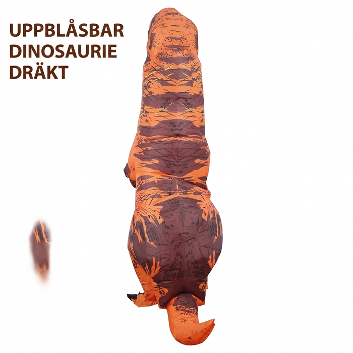 Uppblåsbar T-rex-dräkt för vuxna