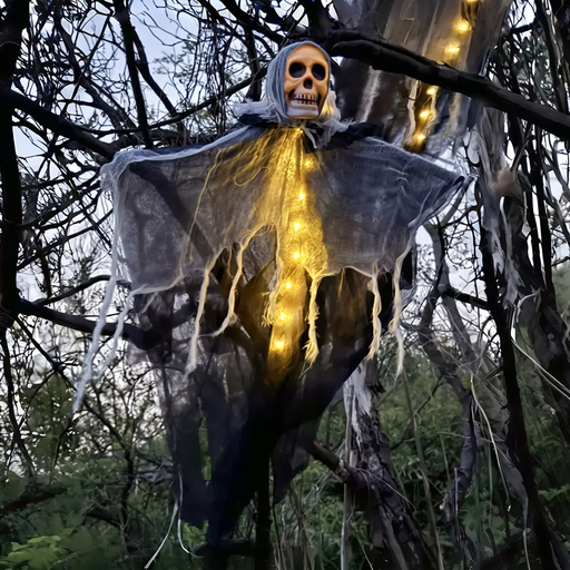 Hängande spöke med dödskalle