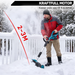 Snöslungan kastar snön 4–6 meter