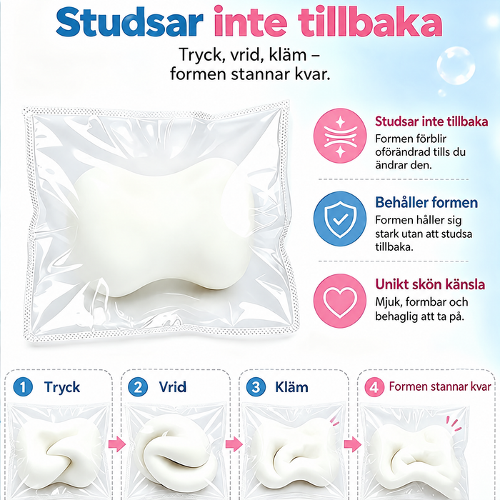 Squishy klämleksak tvålblock med byggklossfyllning – formbar och knastrig