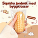 Squishy jordnöt med byggklossar