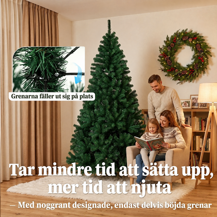 Konstgjord julgran 230 cm med 1300 grenspetsar