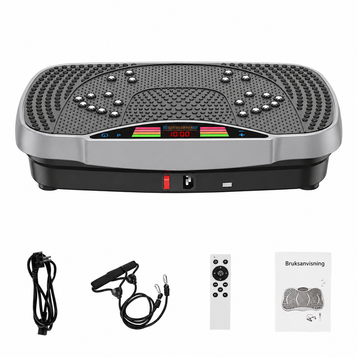Vibrationsplatta med fjärrkontroll