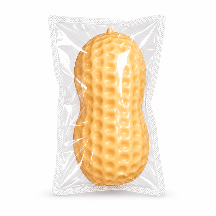 Squishy jordnöt med byggklossar