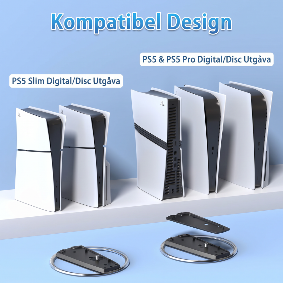 Vertikalt stativ för PS5, PS5 Slim och PS5 Pro
