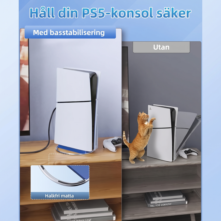 Vertikalt stativ för PS5, PS5 Slim och PS5 Pro