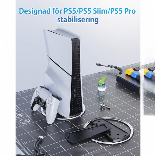 Vertikalt stativ för PS5, PS5 Slim och PS5 Pro