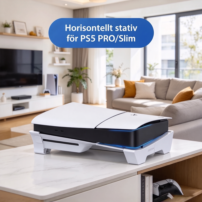 Horisontellt stativ för PS5 Slim och PS5 Pro