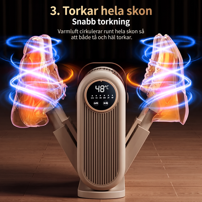 Skotorken torkar hela skon