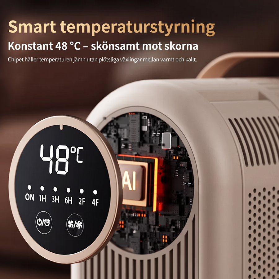 Konstant 48 °C med display