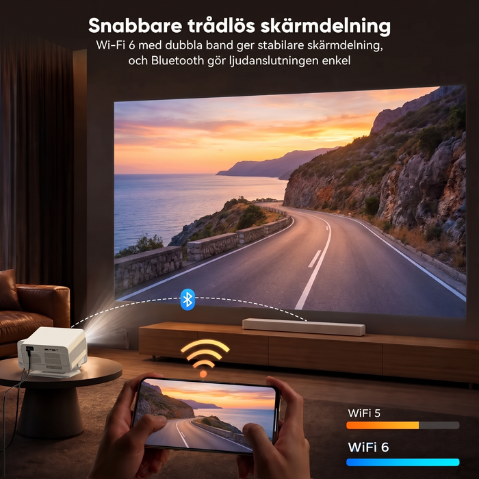 Trådlös skärmdelning med Wi-Fi 6