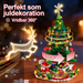 Adventskalender julgran byggklossar – 701 bitar med tomte och renar