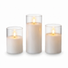 LED-ljus i glas 3-pack – klart glas