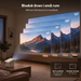 Smart projektor Full HD 1080p med 4K-stöd, 700 ANSI, Netflix och 90° vridbart stativ