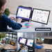 Bärbar skärm 14 tum för laptop – Full HD IPS, fäller ut från datorn, USB-C och mini-HDMI