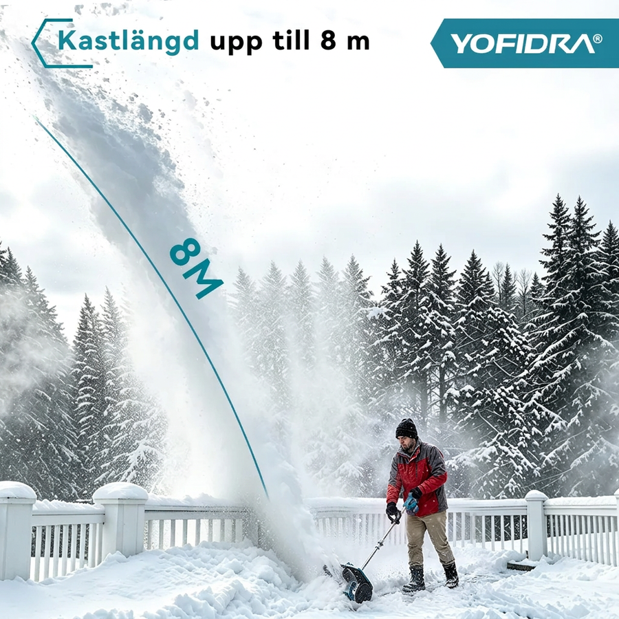 Snöslungan kastar snön upp till 8 meter