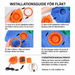 Installationsguide för fläkt – uppblåsbar tomtedräkt