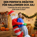 Uppblåsbar tomtedräkt – den perfekta dräkten för Halloween och jul