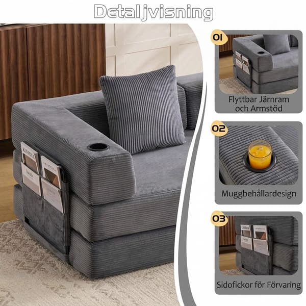Modulär bäddsoffa 2-sits i manchester