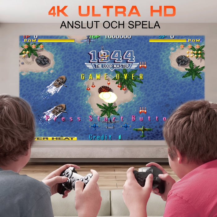 Retro spelkonsol med 4K-projektor – produktbild 2