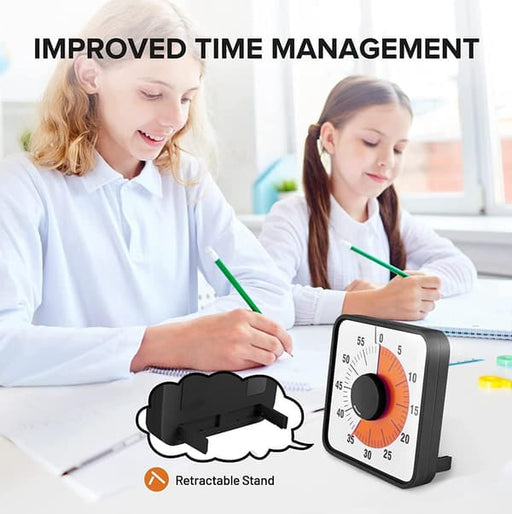 Stor visuell timer med rod nedrakningsskiva